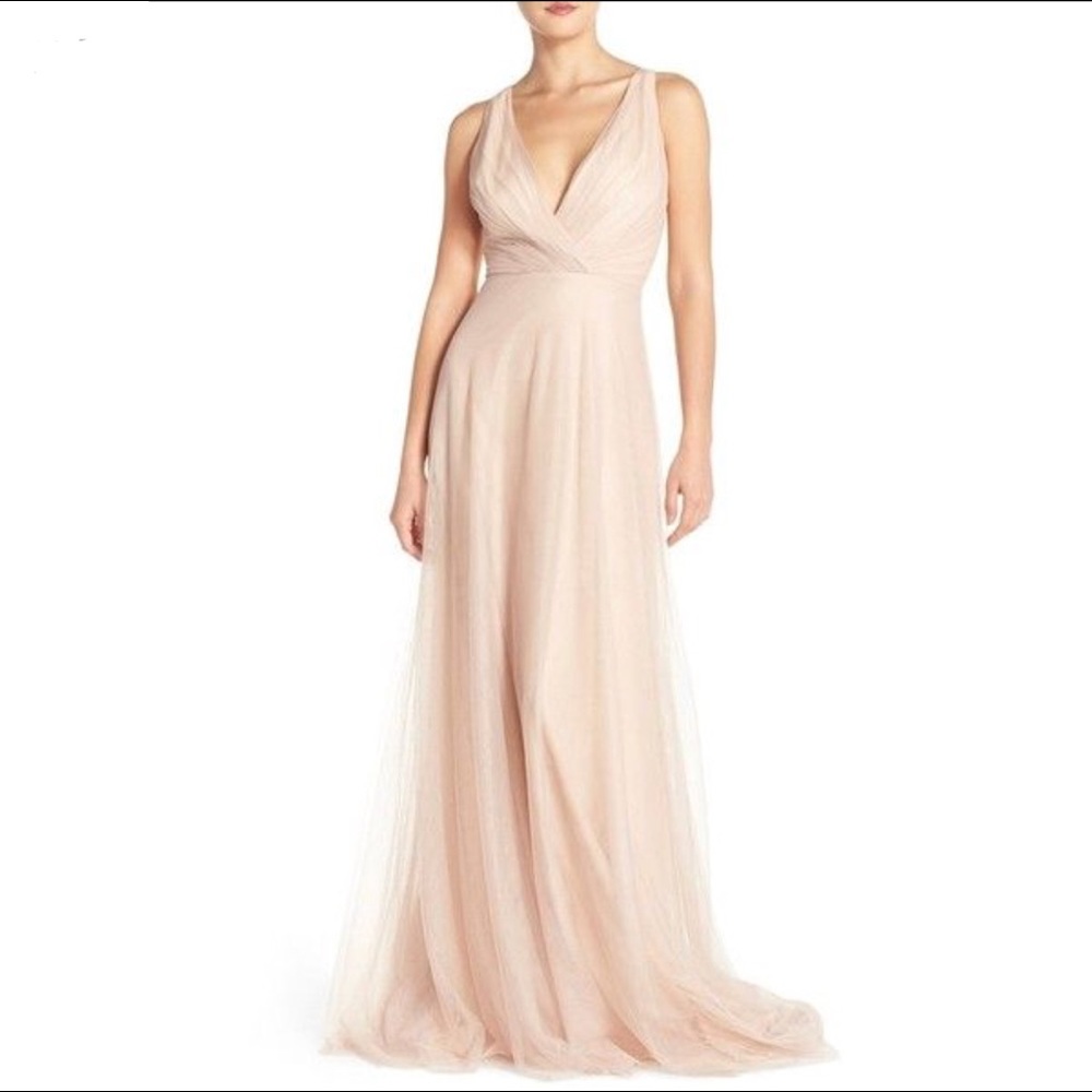 Monique Lhuillier Back Cutout Bridesmaid Dress